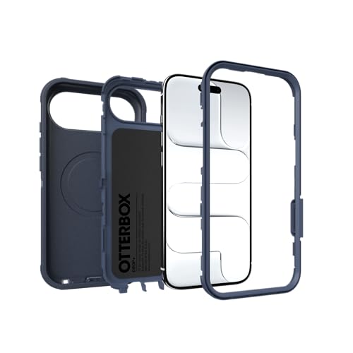 Image of OtterBox iPhone Air Defender Pro Series Case - Blue Sentiment - Tough, Rugged & Durable iPhone Case, Snaps on MagSafe, Multi-Layer, Impact Absorbing iPhone Case