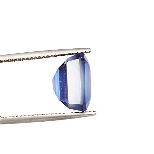 Gemhub Emerald Cut Blue Sapphire Loose Gemstone For Jewelry Making, Ring Making Stone For Mother's Day Gift.. #TOP3