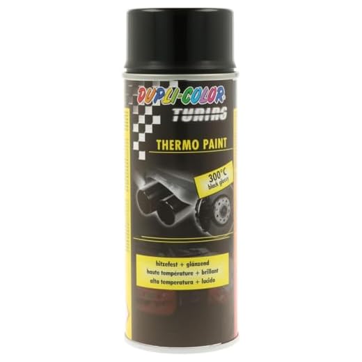 DUPLI-COLOR 383762 Thermo schwarz 300°C glänzend 400 ml