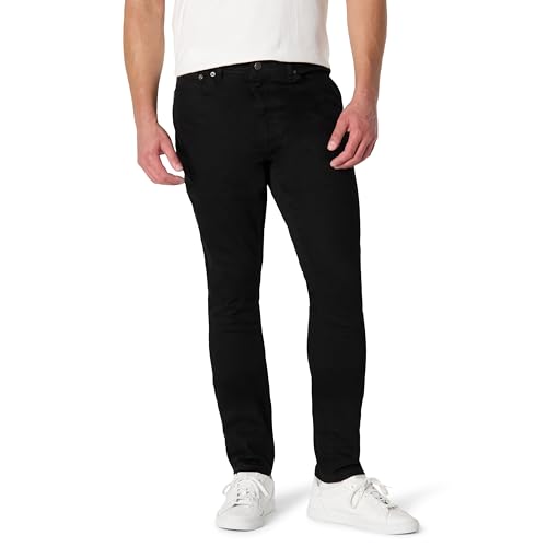 Amazon Essentials Men's Medium Stretch Skinny-Fit Jean, Black, 32W x 30L
