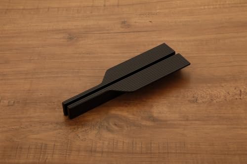 Image of HARMONUS Fancy Aluminium Kitchen Cabinet Handle 8 Inch Long Pull Handle for Wardrobes, Door Handle, Drawer Handle, Glossy Black Finish Aluminium Alloy (1 Set-1 Pair Left & Right) HCBLACKSAC-59-8INCH