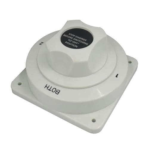 Interrupteur de batterie 3 positions 300A en laiton et plastique étanche pour bateau