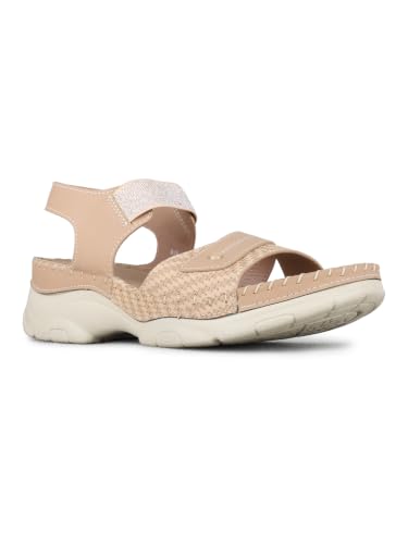 Image of Inc.5 Womens Beige Casual Solid Round Toe Sandals