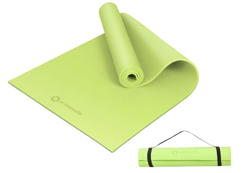 Image of Primasole Yoga Mat with Carry Strap for Yoga Pilates Fitness and Floor Workout at Home and Gym Non-slip 9 colors