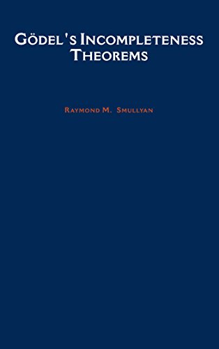 Godel's Incompleteness Theorems (Oxford Logic Guides Book 19)