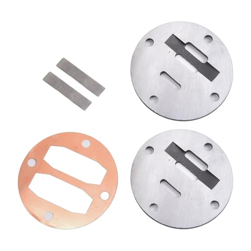 Juego de placas de válvula de repuesto compatible con culata de compresor de aire y bomba de aire de 46 mm 51