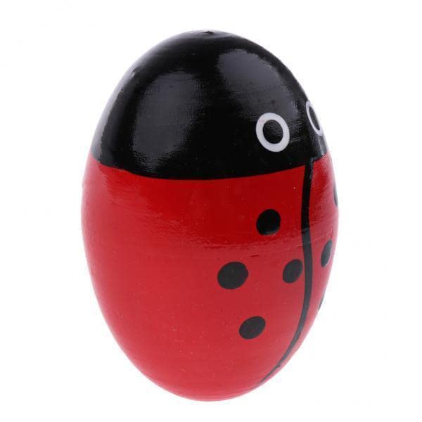 2xWood Hand Shaker Egg Intelligence Percussion Toy for Early Learning Red | Musical Instruments & Gear | Percussion | Hand Percussion | Shakers & Small Percussion