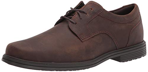 Rockport mens Rockport Men's Robinsyn Waterproof Plain Toe Oxford, Tan Ch, 10 US