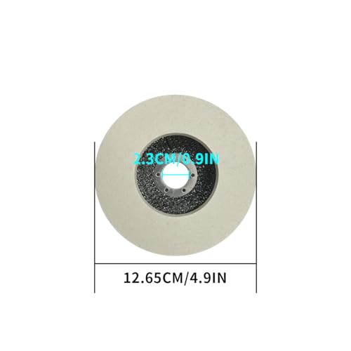Image of Wool Felt Flap Polishing Disc,Thicken Polishing Wheel Pad, Grinder Buffing Felt Flap Discs Polishing Wheel for Car Waxing, Metal Polishing, Woodworking, Jewelry & Glass Finishing(Round)