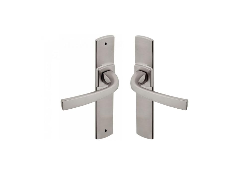 Vachette MUZE Door Handle Set on Large Plate, Cane Spout for Kitchen/Living Room, Distance 195 mm, Easy Installation System