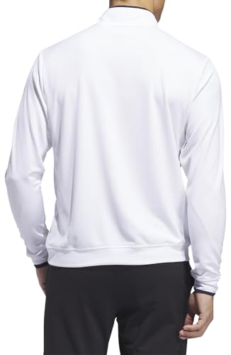 adidas Hombre Lightweight Half-Zip Top, White