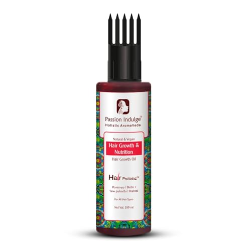 Passion Indulge Rosemary Hair Oil 100ml with Biotin for Hair Growth | Natural Hair Fall Control & Anti Hair Fall Oil | Ayurvedic Herbal Hair Care for Men & Women | All Hair Types