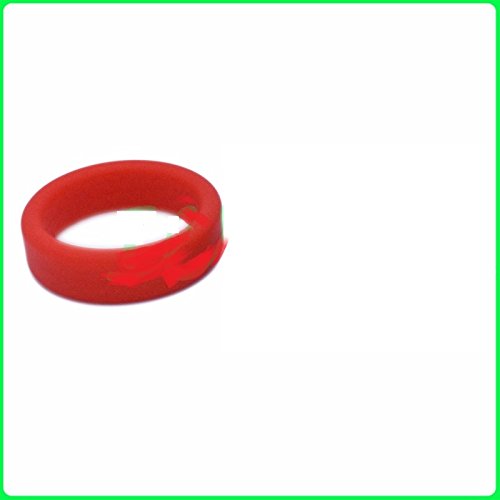 Semi-Stretch Silcone Cock Ring - Red