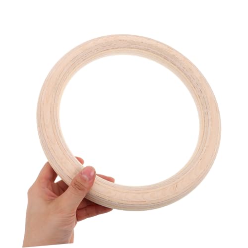 Anillas de gimnasia de madera con correas ajustables para entrenamiento miniatura 7