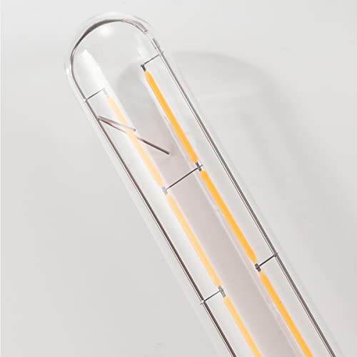 T10 Led Long Bulbs,8W Dimmable Tubular Bulb,80 Watt Equivalent,E26 Edison Style Vintage Led Filament Light Bulb,3000K Soft White,8.9In(225Mm),4-Pack. #TOP3