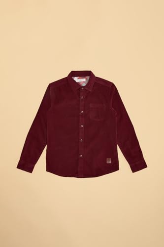 Image of Pantaloons Junior Boy's Solid Regular Fit Shirt