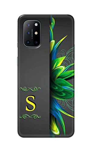 Image of Name II Initial II Letter Alphabet S Hard Back Case Cover for OnePlus 8T Back Cover -(J5) VNS2222