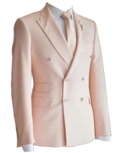 Veste de costume hommes au revers de pointe et boutons double boutonnage premium