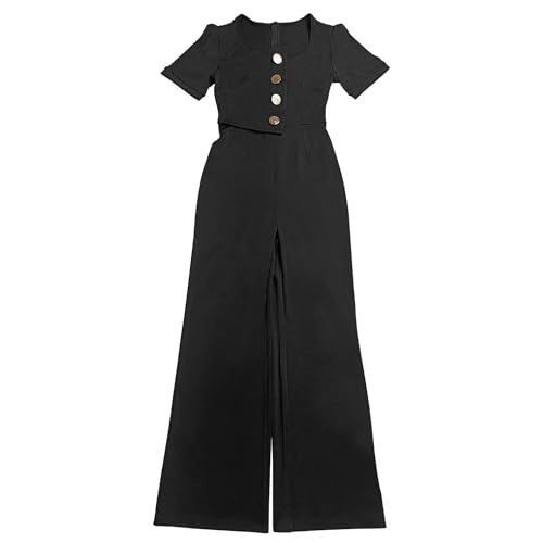 Image of Jigfar Women Sexy Elegant Bodycon Jumpsuit Going Out Romper Birthday Party Club Night Outfits