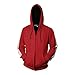 Coco Miguel Baumwolle Kostüm Reißverschluss Hoodie Cosplay Jacke Sweatshirt für Jungen Herren - Rot - Small