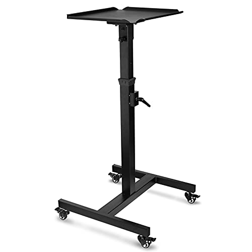 Soporte móvil ajustable para proyector 66 lbs negro miniatura 4