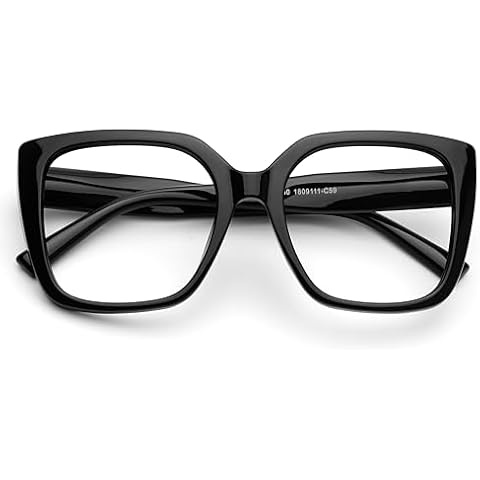 DOOViC Ladies Oversized Anti Blue Light Glasses Cover