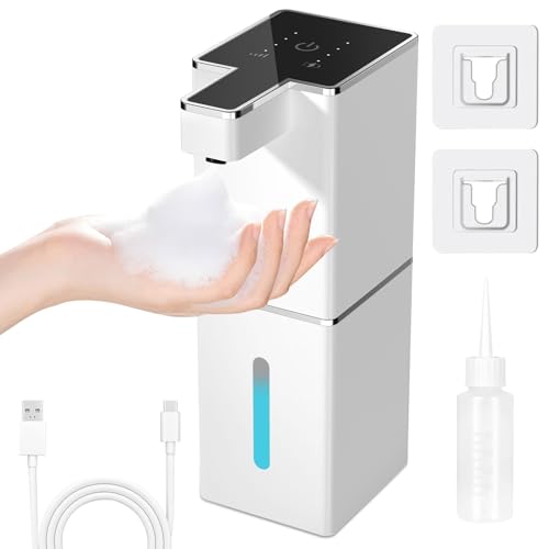 RDDAIPE 380ml Dispenser Sapone Automatico Schiuma, Dispenser Sapone Schiuma, Dispenser Sapone Elettrico Muro con...