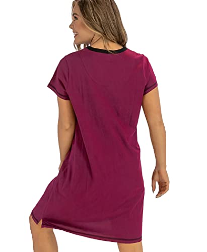Image of Lazy One Women's Novelty Nightshirt - Mane Attraction Lion Cotton Nightgown, Sleep Shirt, Women's Sleepwear, S /M