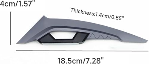 Image of Vagary Dynamic Helmet Spoiler Aerodynamic Accessories, Punks, Wings (Grey)