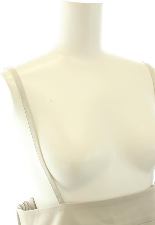 ヨリ yori 21AW ハイウエストIラインスカート ひざ丈 フレア キャミワンピース イージー 36 S アイスグレー YT レ