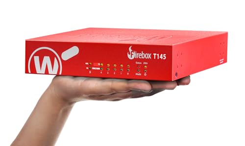 Image of WatchGuard Firebox T145-W with 1 Year Basic Security Suite - Wi-Fi 7 Firewall, 2.5Gb, 1Gb & SFP Ports, Enterprise Security for Retail & Branch Locations (WGT146031)
