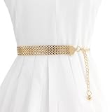 Millennials In Motion Gold Chain Belt for Waist or Hip Greek Goddess Toga Chunky Designer Gypsy Cleopatra Fairy Egyptian Golden Rope Tie Statement Body Jewel for Skirt Jumpsuit or Dresses