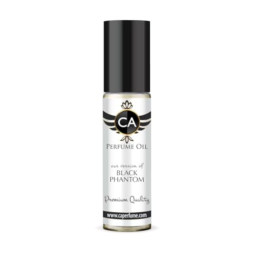 CA Perfume Impression of Black Phantom Unisex Eau De Parfum Amber Vanilla Scent Long Lasting Unisex Fragrance Travel Size TSA Ready for Day and Night Wear 0.33 Fl Oz 10ml