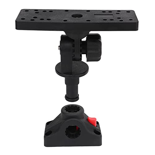 Image of Akozon Fish Finder Mount Base, 360 Rotating, Universal Boat Fish Finder Electronics Mount