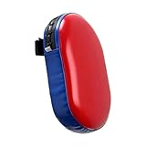 DeeRace ボクシングターゲットパッド コンパクト 調節可能なストラップ 多用途 ハンドラップ付き キックボクシング ムエタイパッド ムエタイ スパーリング テコンドー用, 赤