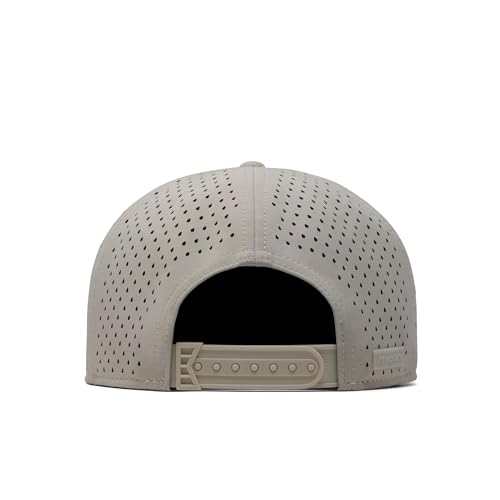 Image of melin Trenches Icon Hydro, Performance Snapback Hat, Water-Resistant Flat Bill Caps for Men & Women, Golf, Running or Workout