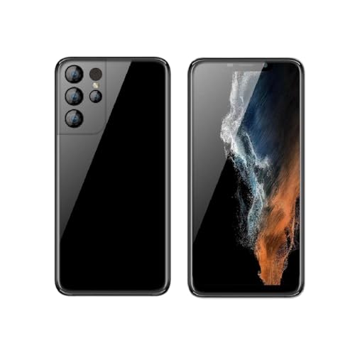 EVRIO Unlocked Phone，s22u，Android Smartphone ，Dual SIM Card，1G RAM 16G ROM，Only Supports Dual SIM Card Frequency Band of 3GWCDMA ：850/1700/2100MHZ，6.11 inch Screen(5garnish, Black)