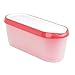 Tovolo 81-2968 Glide-A-Scoop Ice Cream Tub, 1.5 Quart, Insulated, Airtight Reusable Container With Non-Slip Base, Stackable on Freezer Shelves, BPA-Free, Strawberry Sorbet