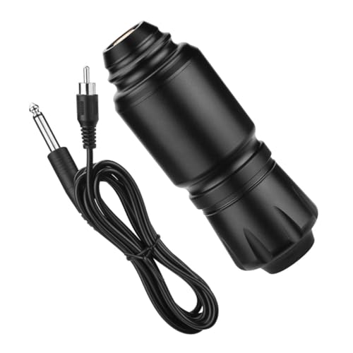 ERINGOGO Bolígrafo de Tatuaje Profesional Portátil de Aleación de Aluminio con Motor Rotativo Rca Herramienta Duradera para Tatuajes Largos con Cable para Artistas Principiantes y Expertos