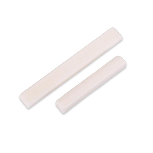 Ukulele Bone Bridge Saddle and Nut, Ukulele Ukulele Ukulele Bone Bridge Nuez and Saddle, Piezas de...