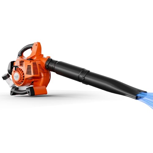 25.4CC Gas Leaf Blower Handheld Light Blower 432CFM 180MPH 2-Cycle Ergonomic Low...