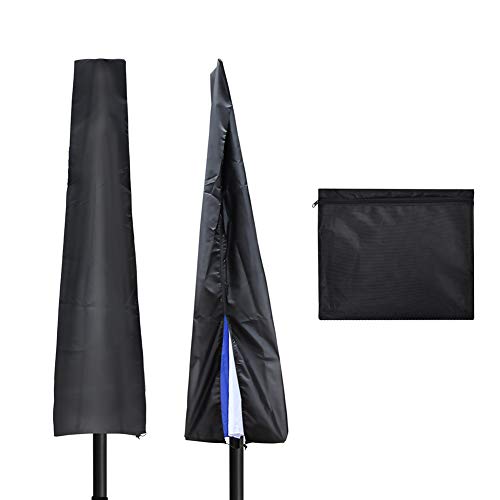 Ailelan Umbrella Cover, 600D Oxford Fabric Patio Umbrella Cover, Waterproof Outdoor Umbrella Cover With Zipper For 7Ft To 11Ft Garden Outdoor Umbrella, Black #TOP2