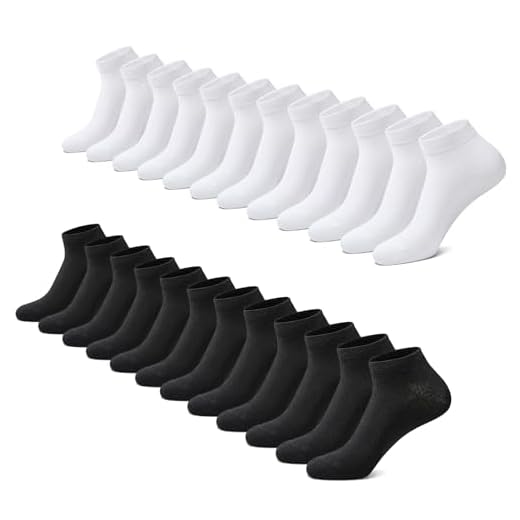 L&K-II 12 Paar Damen Sneaker-Socken Füßlinge 39/42,Schwarz 5 FALARY Sneaker Socken Herren Damen 12 Paar Kurze Halbsocken Baumwolle-SchwarzWeiß-39-42