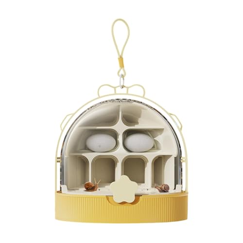 カイコボックス、生き物キーパー - 脱出防止換気安全な透明なクリッターキーパー | 裏庭の狩猟と科学の教室プロジェクトのための教育爬虫類の生息地