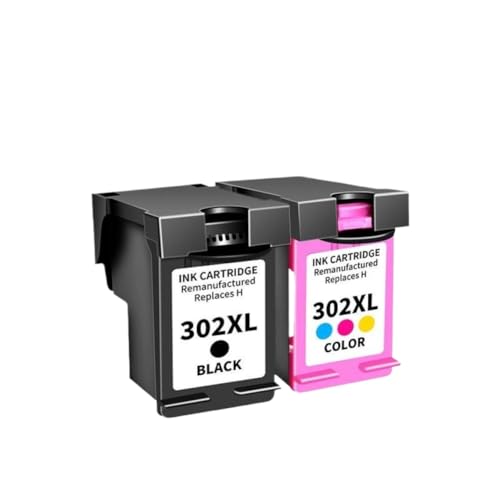 Reemplazo de Cartucho de Tinta para 302 302XL Compatible con - 1110 2130 4520 Officejet 3630 3639 5200(1SET)