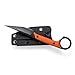 KIASLORE KS527 Fixed Blade Knife, D2 Blade G10 Handle for Men Women, with Kydex Sheath, Utility Knife for EDC Survival Hiking Camping Outdoor Everyday (Orange)