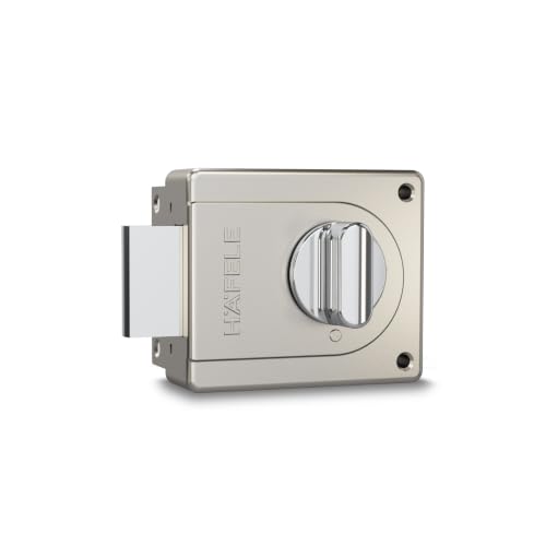 Image of Hafele Small Rim Dead Lock | Dimple Key Security | Double Throw Deadbolt | Durable Finish | Silver | 10 Years Warranty