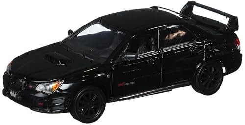 Impreza WRX STi Black 1/24 Diecast Model Car by Motormax 73330bk