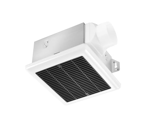 VENTECHLATION Bathroom Fan with Light 60 CFM 3 Inch Duct Modern Black