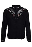 Superdry Damen Sandy Emb Shirt Blouse, Schwarz, M EU